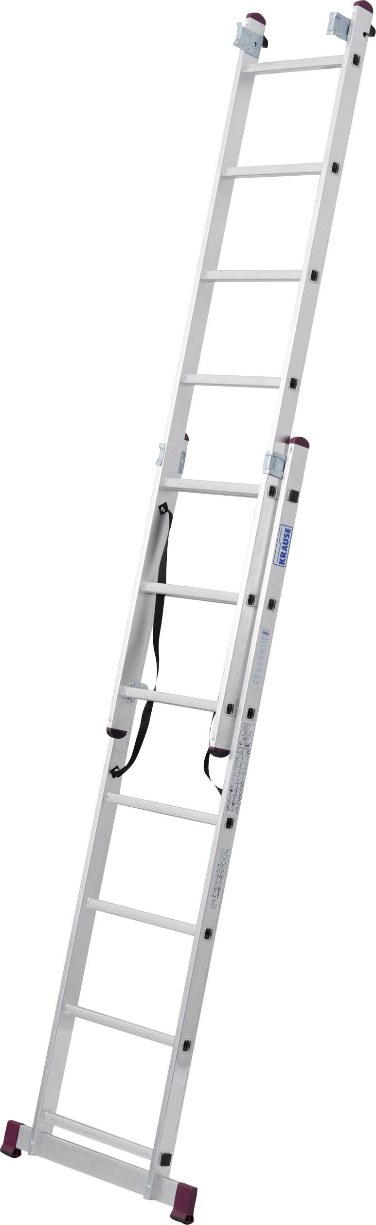 Krause CORDA 030375 Aluminium Multifunktionsleiter inkl. Traverse Arbeitshöhe (max.): 6.20m Aluminium DIN EN 131 13.5kg