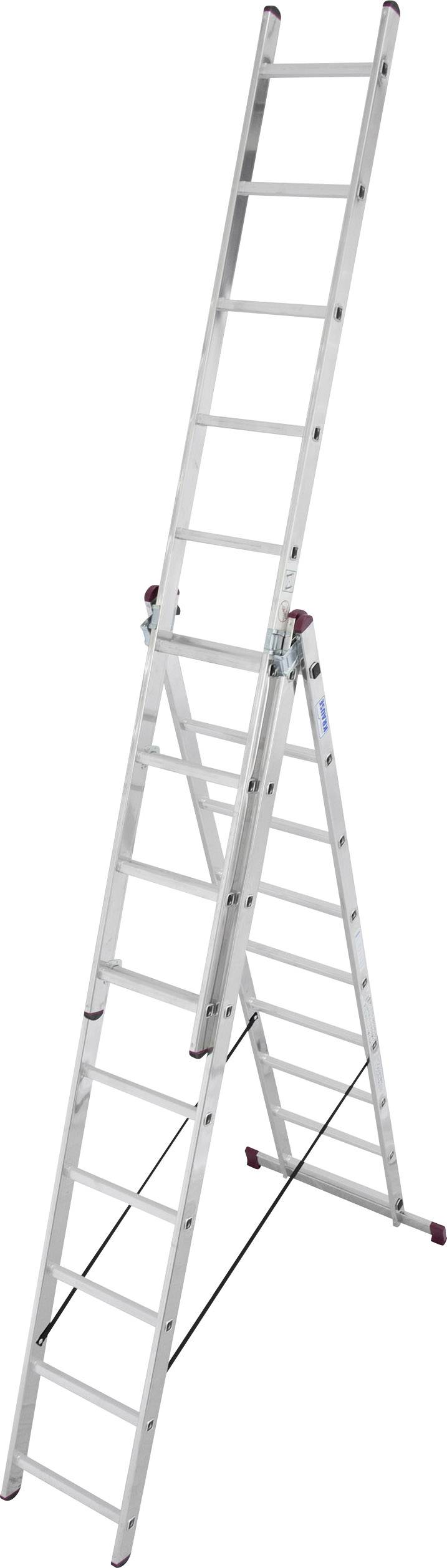 Krause CORDA 030399 Aluminium Multifunktionsleiter inkl. Traverse Arbeitshöhe (max.): 6.20m Aluminium DIN EN 131 13.5kg