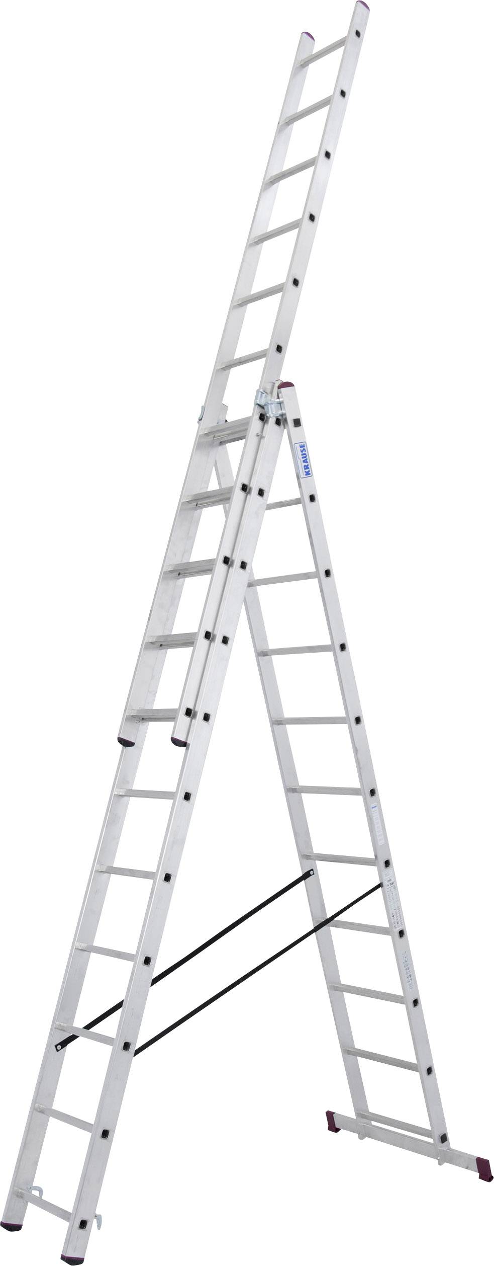 Krause CORDA 030429 Aluminium Multifunktionsleiter inkl. Traverse Arbeitshöhe (max.): 7.25m Aluminium DIN EN 131 18kg