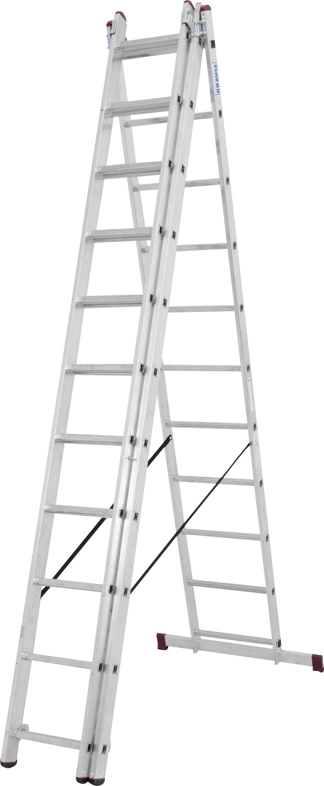 Krause CORDA 030429 Aluminium Multifunktionsleiter inkl. Traverse Arbeitshöhe (max.): 7.25m Aluminium DIN EN 131 18kg