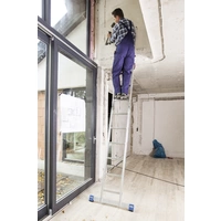 Krause 133908 Aluminium Stufen-Doppelleiter inkl. Traverse Arbeitshöhe (max.): 4.40m Aluminium 8.5kg Krause 133908 Aluminium Stufen-Doppelleiter inkl. Traverse Arbeitshöhe (max.): 4.40m Aluminium 8.5kg