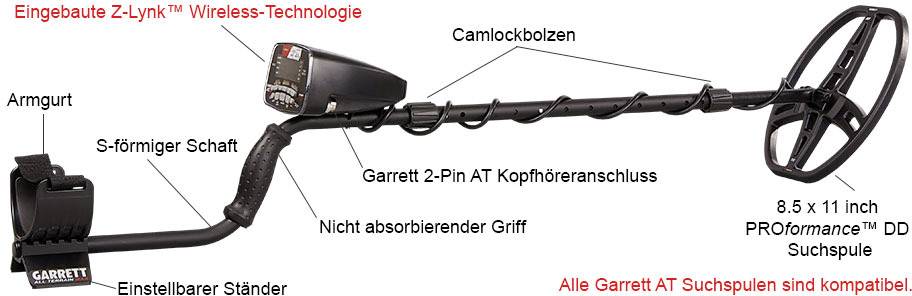 Garrett AT MAX International Metalldetektor digital, akustisch 1142160