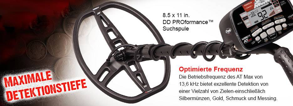 Garrett AT MAX International Metalldetektor digital, akustisch 1142160
