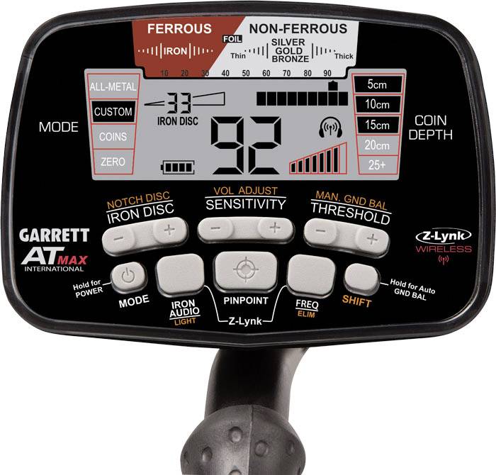 Garrett AT MAX International Metalldetektor digital, akustisch 1142160