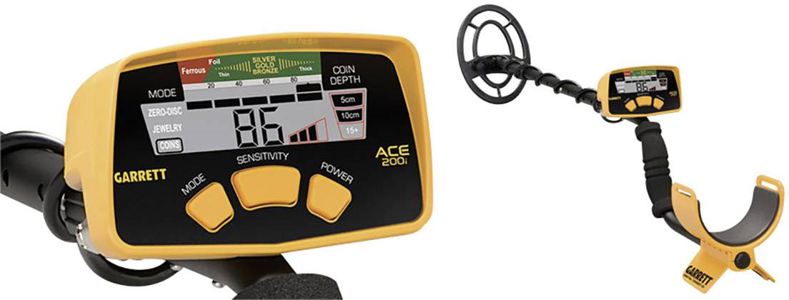 Garrett ACE200i Metalldetektor Suchtiefe (max.) 100cm digital, akustisch 1141370
