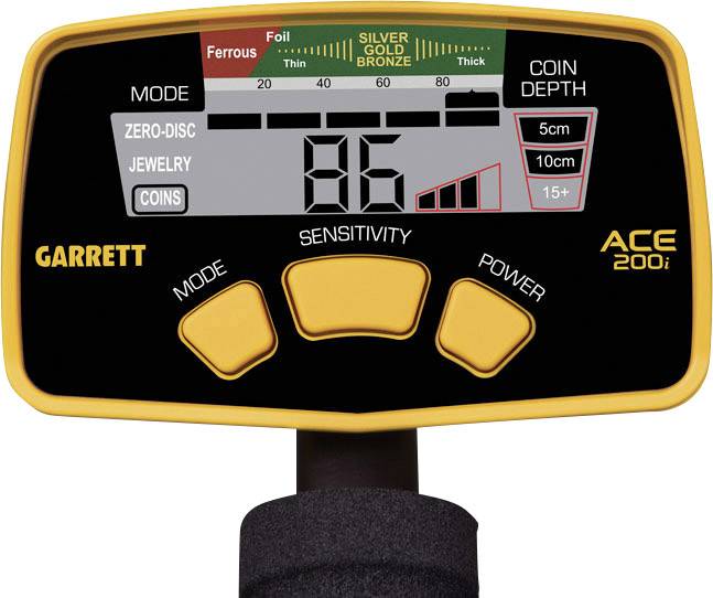 Garrett ACE200i Metalldetektor Suchtiefe (max.) 100cm digital, akustisch 1141370