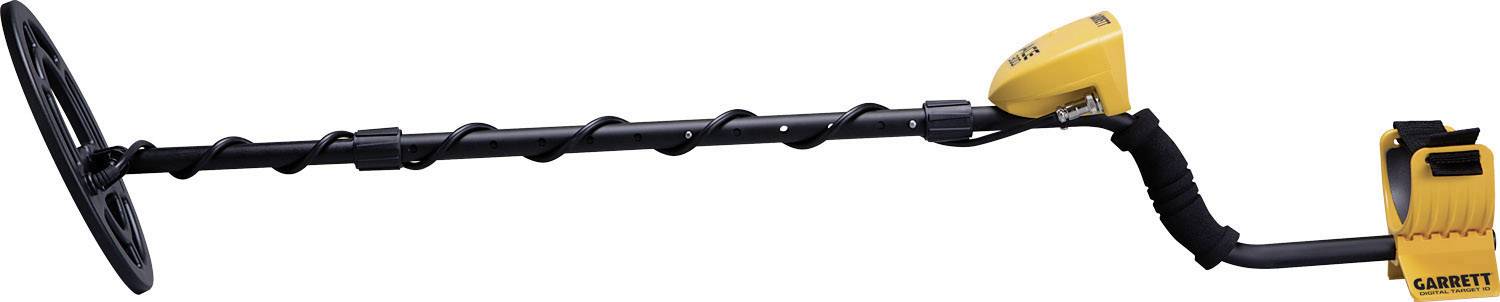 Metall­detektor mit gelbem Suchkopf und ergonomischem Griff, ideal für Outdoor-Schatzsuche.