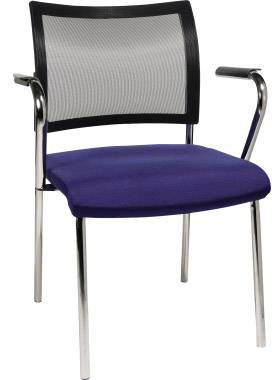 Topstar Besucherstuhl Visit 10 Net Schwarz, Blau NV29A G260 N/A 1 St.
