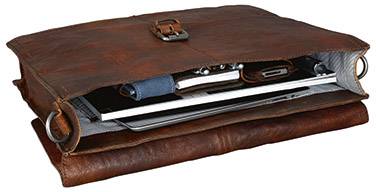 Pride & Soul Aktentasche 47183 370 mm x 320 mm x 70 mm Braun