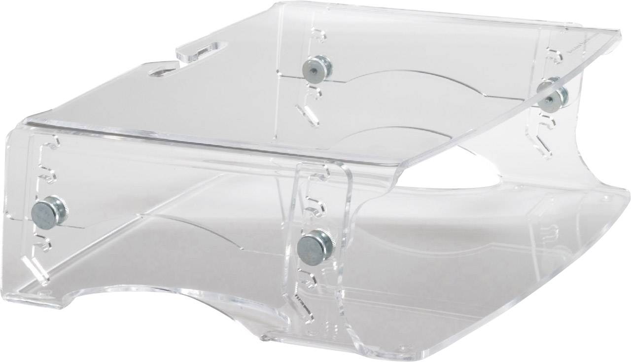 BakkerElkhuizen Q-riser 130 Monitor-Erhöhung Höhen-Bereich: 6 bis 14 cm Transparent