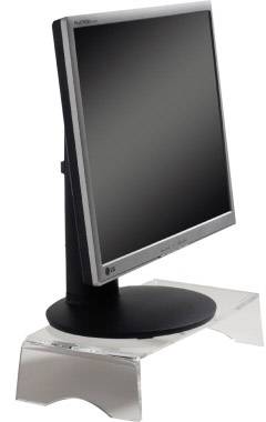 BakkerElkhuizen Q-riser 90 Monitor-Erhöhung Höhen-Bereich: 9 cm (max) Transparent