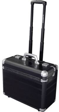 Alumaxx 45166 Pilotenkoffer Schnappverschluss (B x H x T) 46 x 35,5 x 21 cm Schwarz