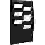 Paperflow A4V2X10.01 Prospekthalter Schwarz DIN A4 Anzahl der Fächer 20 1 St. (B x H x T) 544 x 865 x 106mm