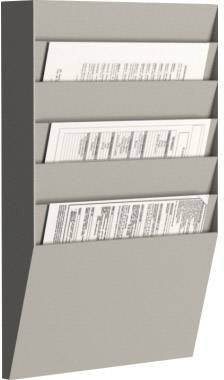 Paperflow A4H1X6.02 Plakathalter Grau DIN A4 Anzahl der Fächer 6 1 St. (B x H x T) 311 x 502 x 79 mm