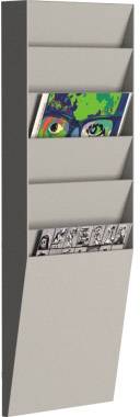 Paperflow A4V1X6.02 Plakathalter Grau DIN A4 Anzahl der Fächer 6 1 St. (B x H x T) 236 x 712 x 83 mm
