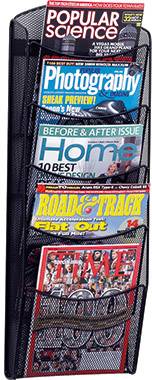 Helit Mesh H6260095 Prospekthalter Schwarz DIN A4 Anzahl der Fächer 5 1 St. (B x H x T) 260 x 718 x 104 mm