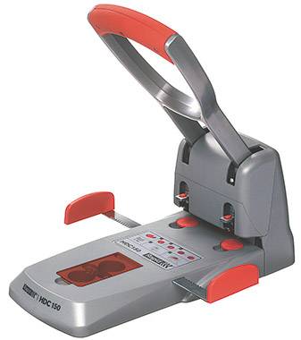 Rapid 23000600 Registraturlocher HDC150 Grau, Orange max. Einstellformat: DIN A4 150 Bl. (80 g/m²)
