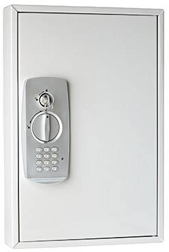 WEDO Schlüsselschrank 30 cm x 45 cm x 9.5 cm Stahlblech Lichtgrau