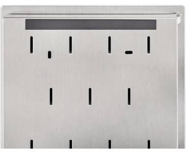 Blomus Schlüsselschrank 30 cm x 40 cm x 5 cm Edelstahl Weiß