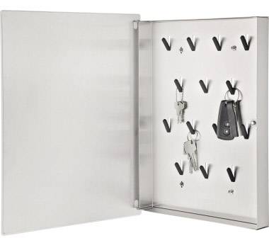 Blomus Schlüsselschrank 30 cm x 40 cm x 5 cm Edelstahl Weiß