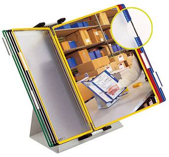 Tarifold Sichttafelständer Blau, Gelb, Grün, Rot, Schwarz DIN A4 Anzahl der mitgelieferten Sichttafeln 20