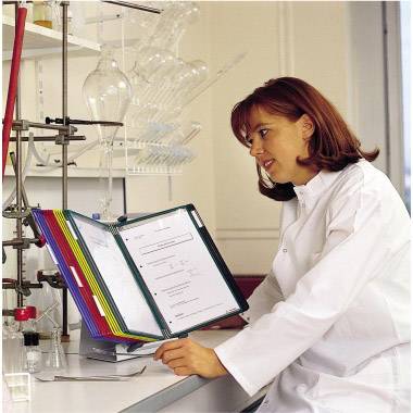 Tarifold Sichttafelständer Blau, Gelb, Grün, Rot, Schwarz DIN A4 Anzahl der mitgelieferten Sichttafeln 30