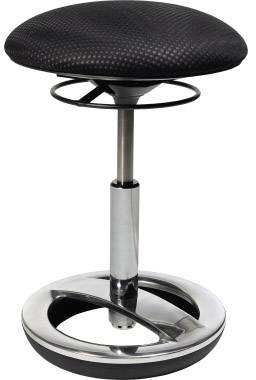 Topstar Sitzhocker Sitness Bob Schwarz, Silber SU49BR0