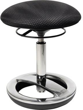 Topstar Sitzhocker Sitness Bob Schwarz, Silber SU49BR0