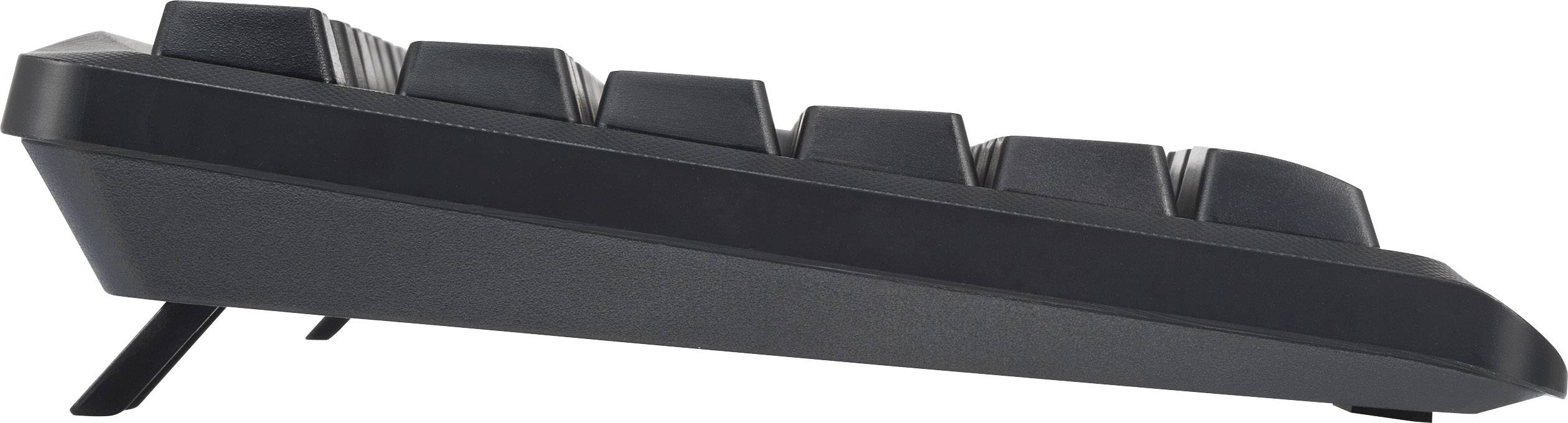 Basetech BS-DS100 USB Tastatur, Maus-Set Deutsch, QWERTZ, Windows® Schwarz