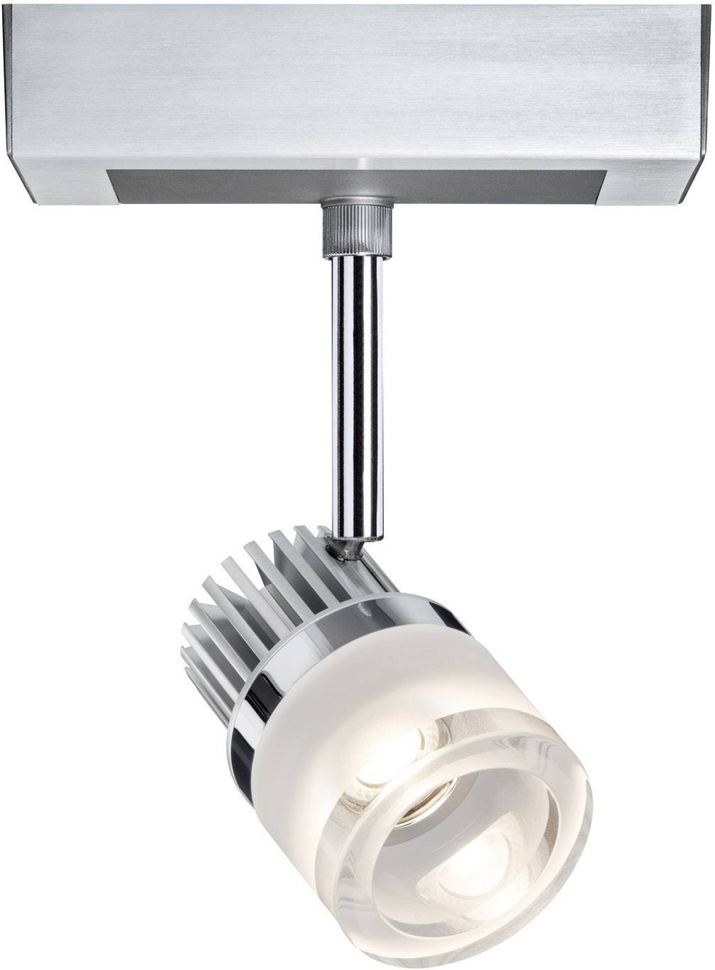 Paulmann GlasTube Hochvolt-Schienensystem-Leuchte VariLine (2phasig)  LED fest eingebaut 11 W LED Aluminium (gebürstet)