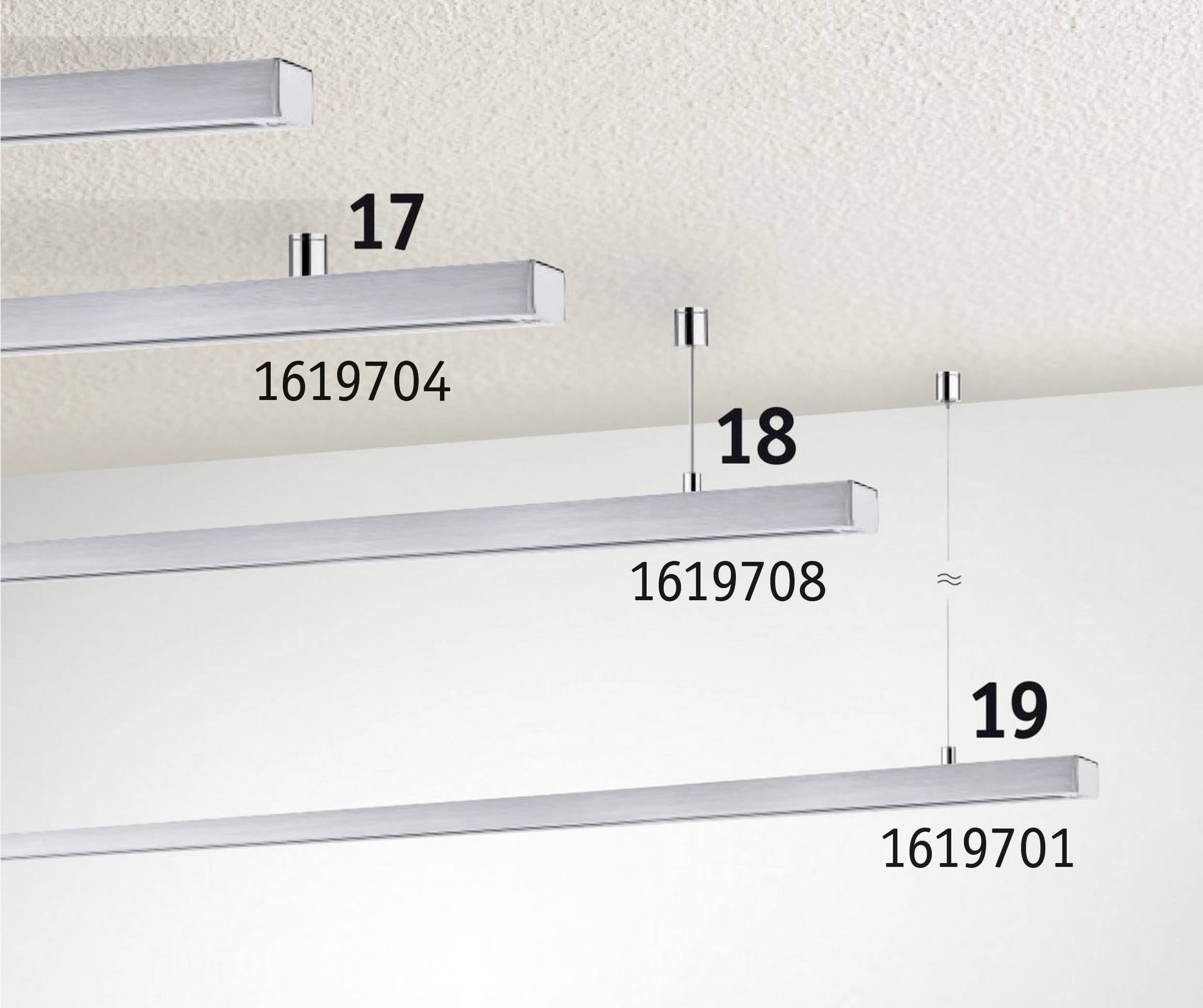 Paulmann 95487 VariLine Hochvolt-Schienensystem-Komponente Linienverbinder   Aluminium (gebürstet)