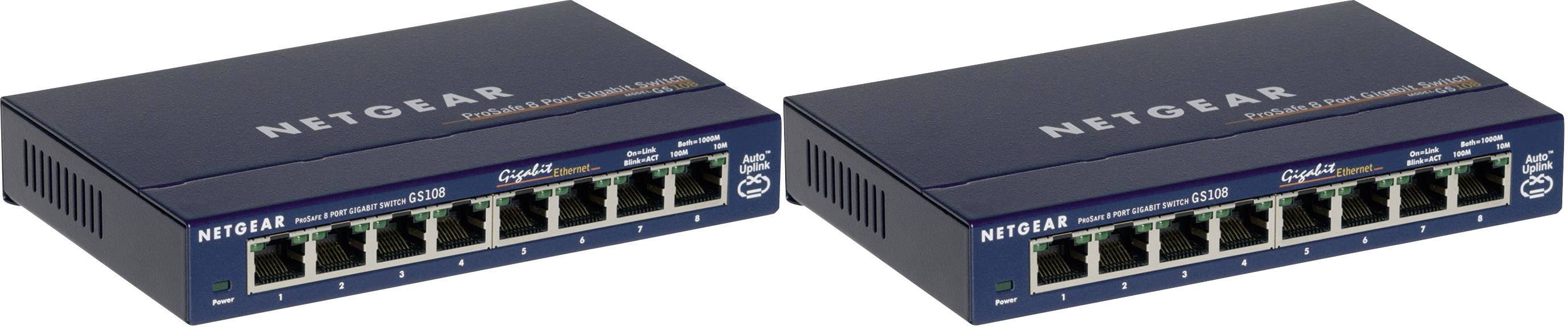 Netgear GS108GE Netzwerk Switch 8 Port 1 GBit/s