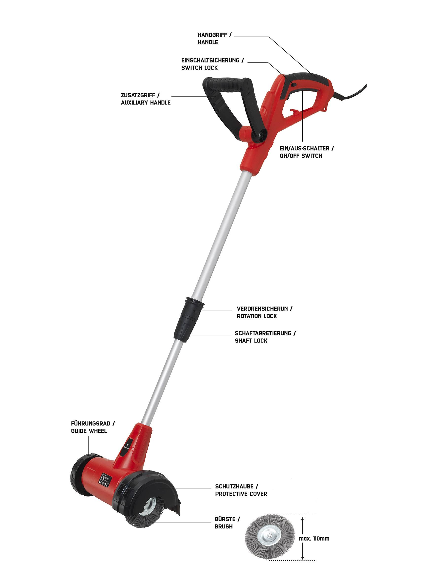 TOOLCRAFT 1619736 CHGY-400 Fugenreiniger Draht, Polyamid 230 V/AC