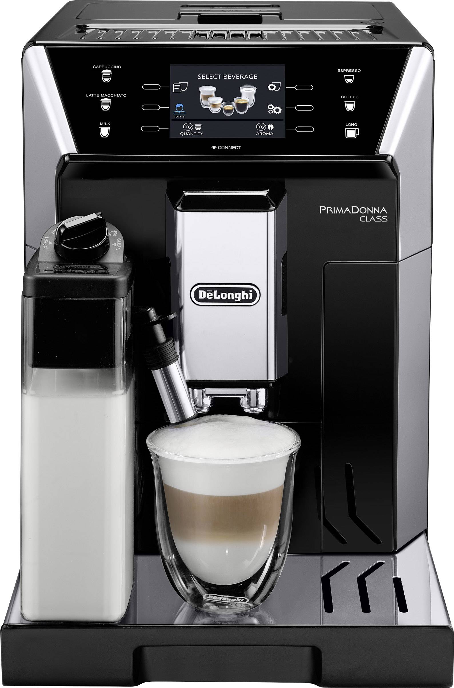 DeLonghi ECAM 556.55.SB - PrimaDonna 0132217037 Kaffeevollautomat Schwarz