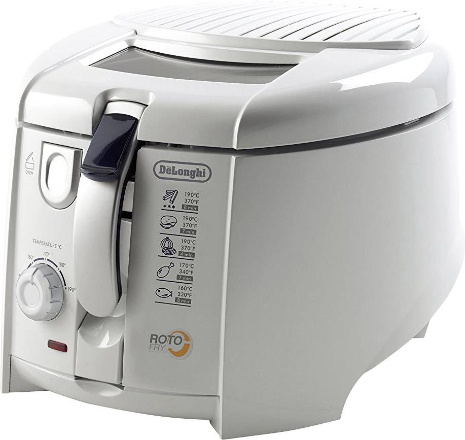 DeLonghi F 28211.W1 - Roto-Fry Fritteuse 1 l 1800 W Weiß