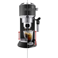 DeLonghi EC 685.BK Espressomaschine mit Siebträger Schwarz 1350W E.S.E. Pad kompatibel DeLonghi EC 685.BK Espressomaschine mit Siebträger Schwarz 1350W E.S.E. Pad kompatibel