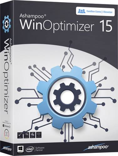 WinOptimizer 15 Vollversion, 3 Lizenzen Windows Systemoptimierung