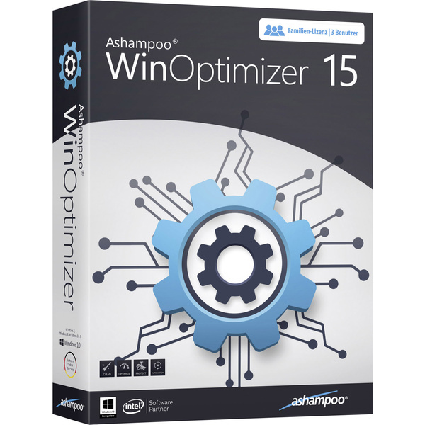WinOptimizer 15 Vollversion, 3 Lizenzen Windows Systemoptimierung
