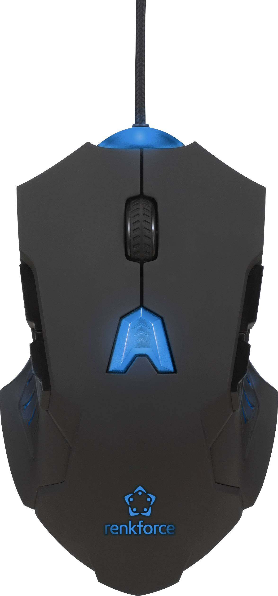 Renkforce RF-GM-PR01 USB Gaming-Maus Laser Beleuchtet, Integriertes Scrollrad, Gewichts-Tuning Schwarz