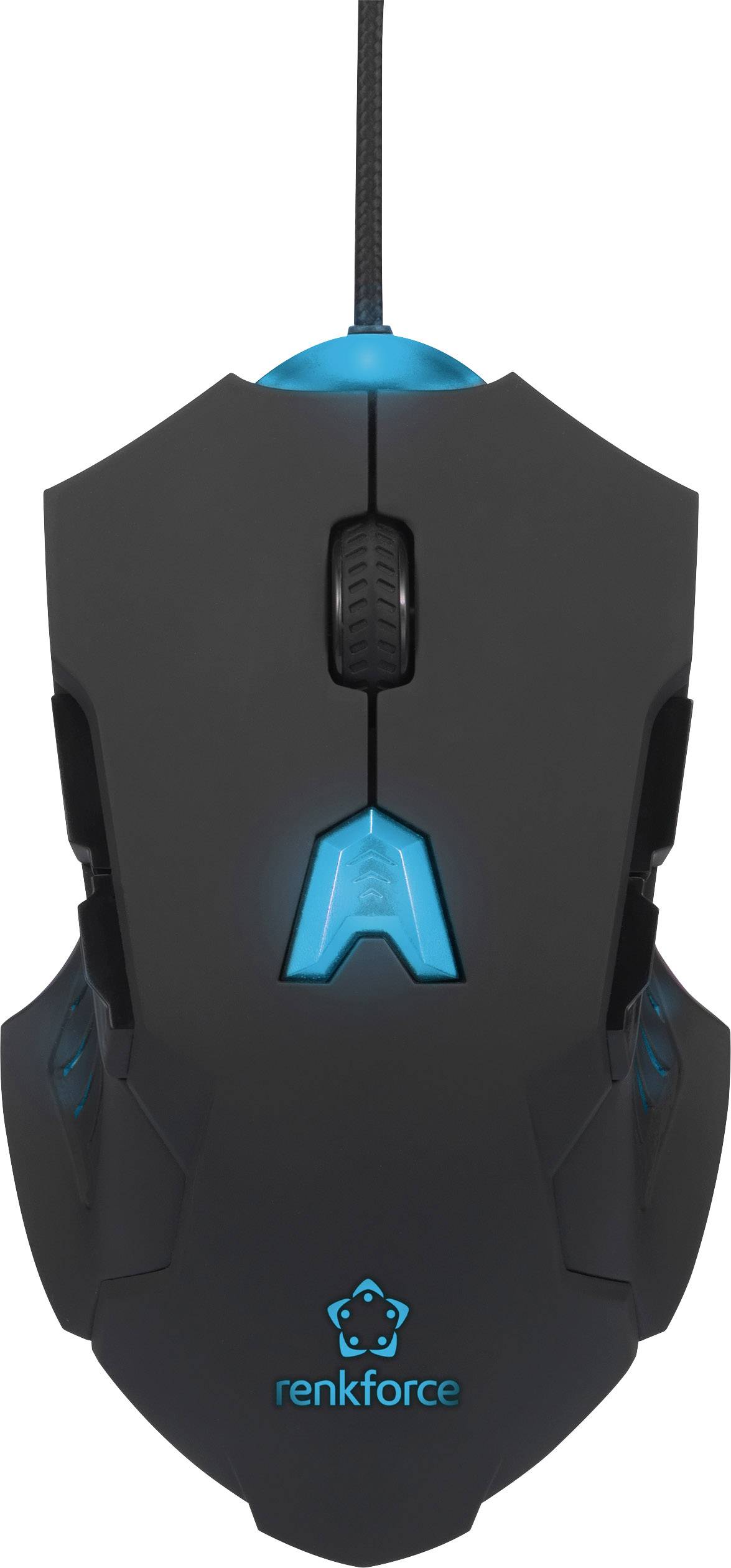 Renkforce RF-GM-PR01 USB Gaming-Maus Laser Beleuchtet, Integriertes Scrollrad, Gewichts-Tuning Schwarz