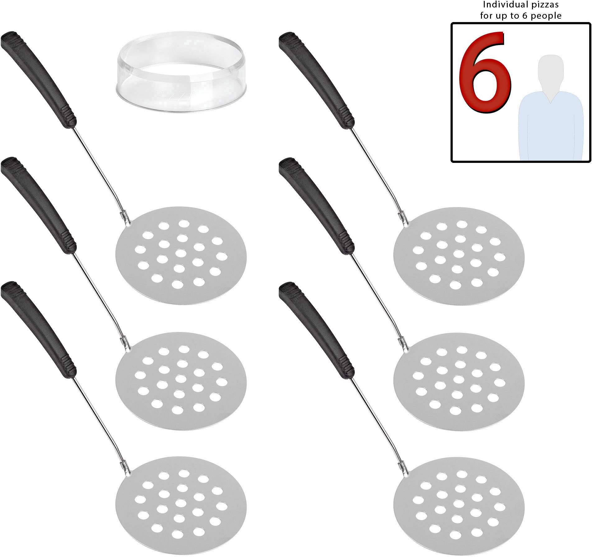 Clatronic PO 3682 Pizzaofen Terracotta, Schwarz