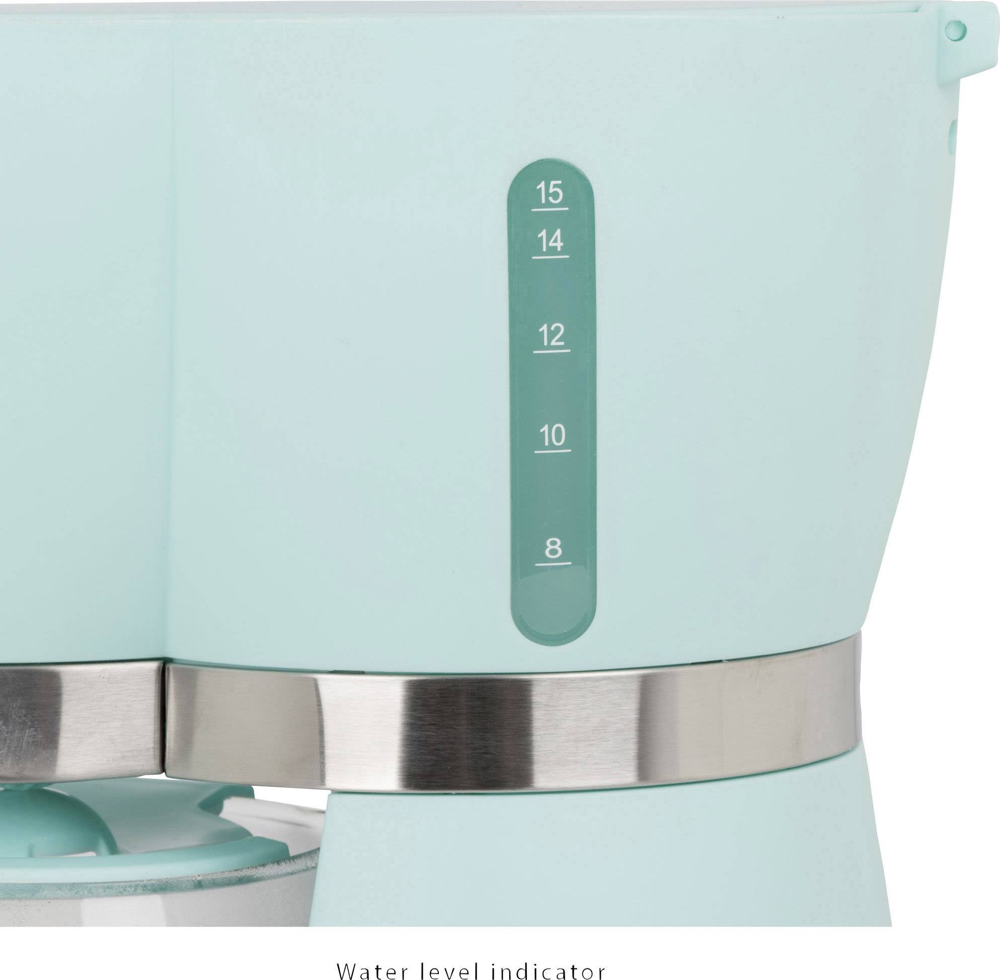 Clatronic KA 3689 Kaffeemaschine Mint Fassungsvermögen Tassen=15