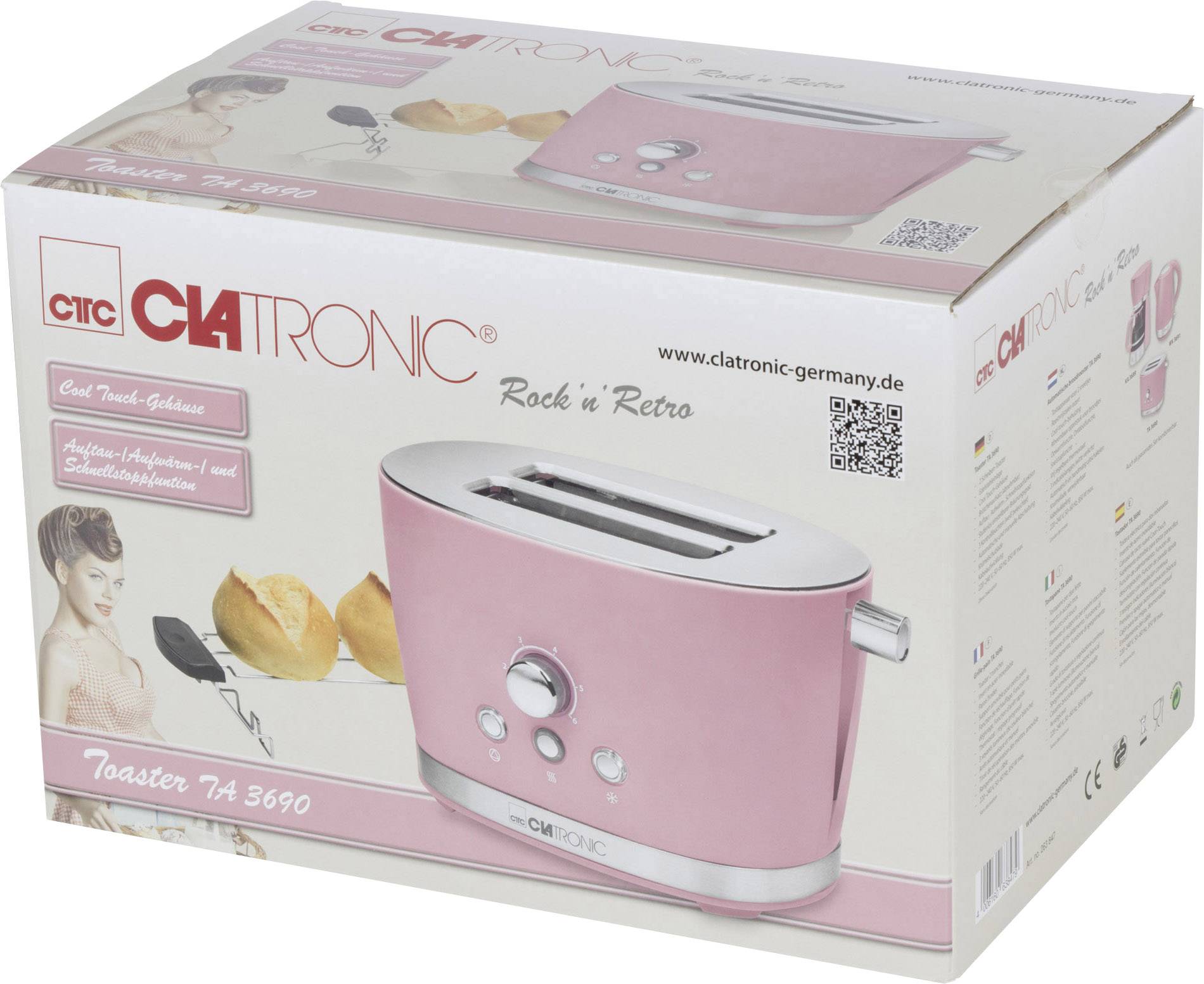 Bomann Home Appliance Toaster CTC TA3690 pink