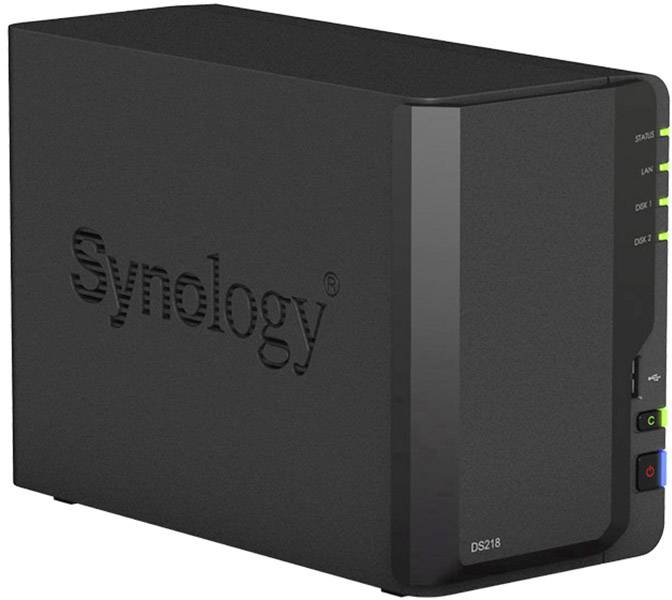 Synology Diskstation DS218 NAS-Server Gehäuse 2 Bay USB 2.0 Frontanschluss DS218