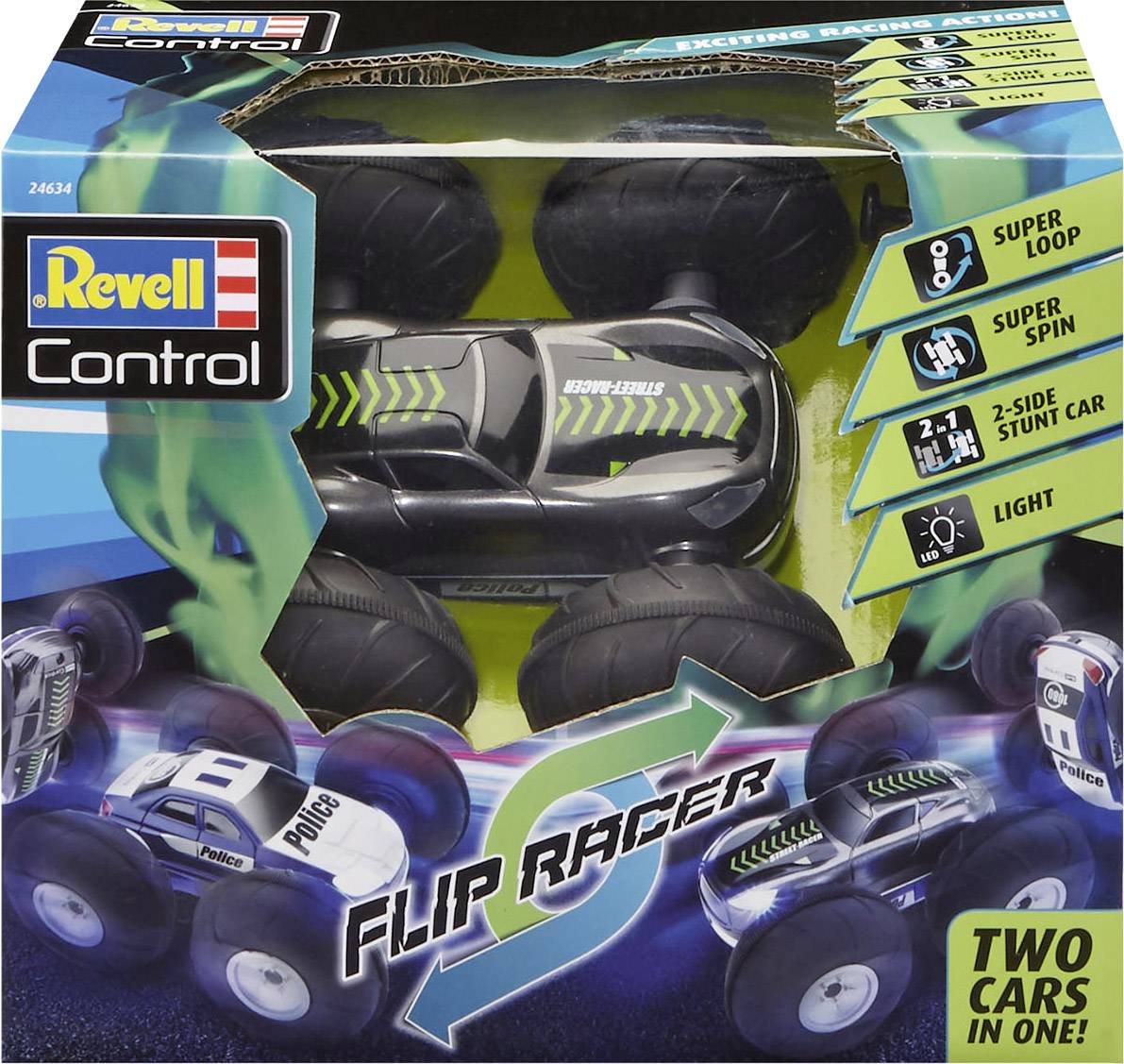 Revell Control 24634 Stunt Car FlipRace RC Einsteiger Modellauto Elektro Monstertruck Allradantrieb (4WD)