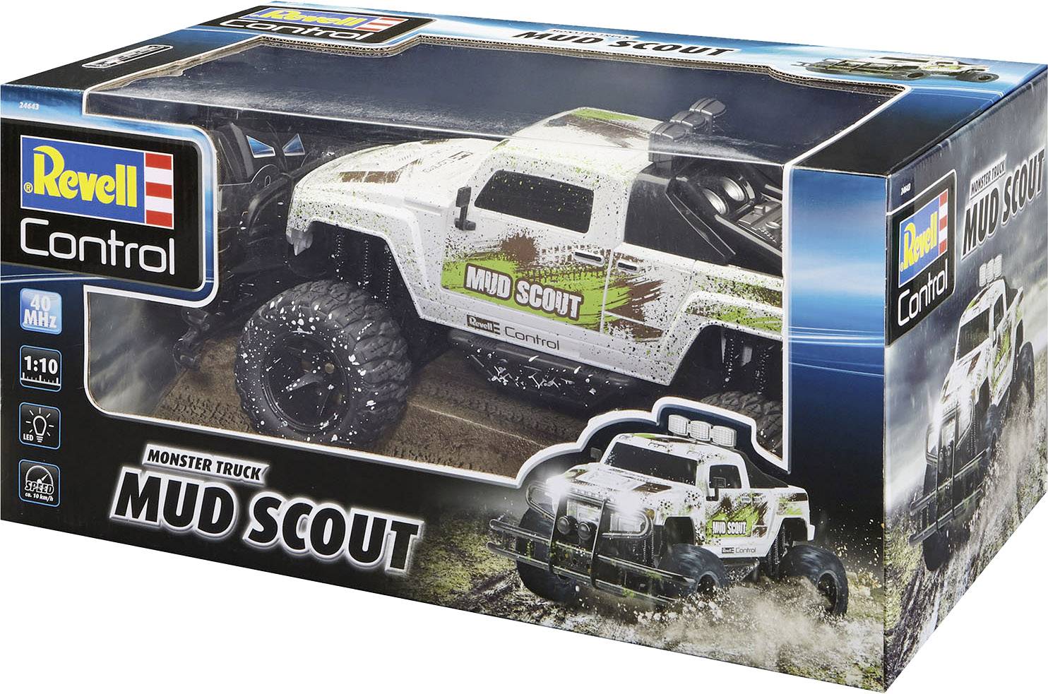 Revell Control 24643 New Mud Scout 1:10 RC Einsteiger Modellauto Elektro Monstertruck Heckantrieb (2WD)