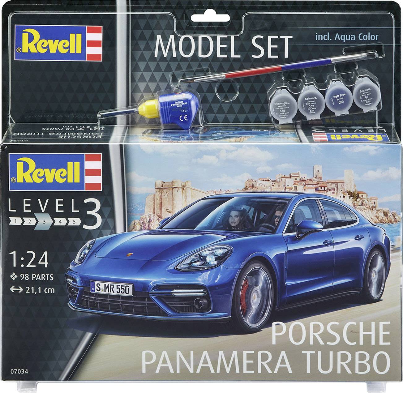 Revell 67034 Porsche Panamera Turbo Automodell Bausatz 1:24