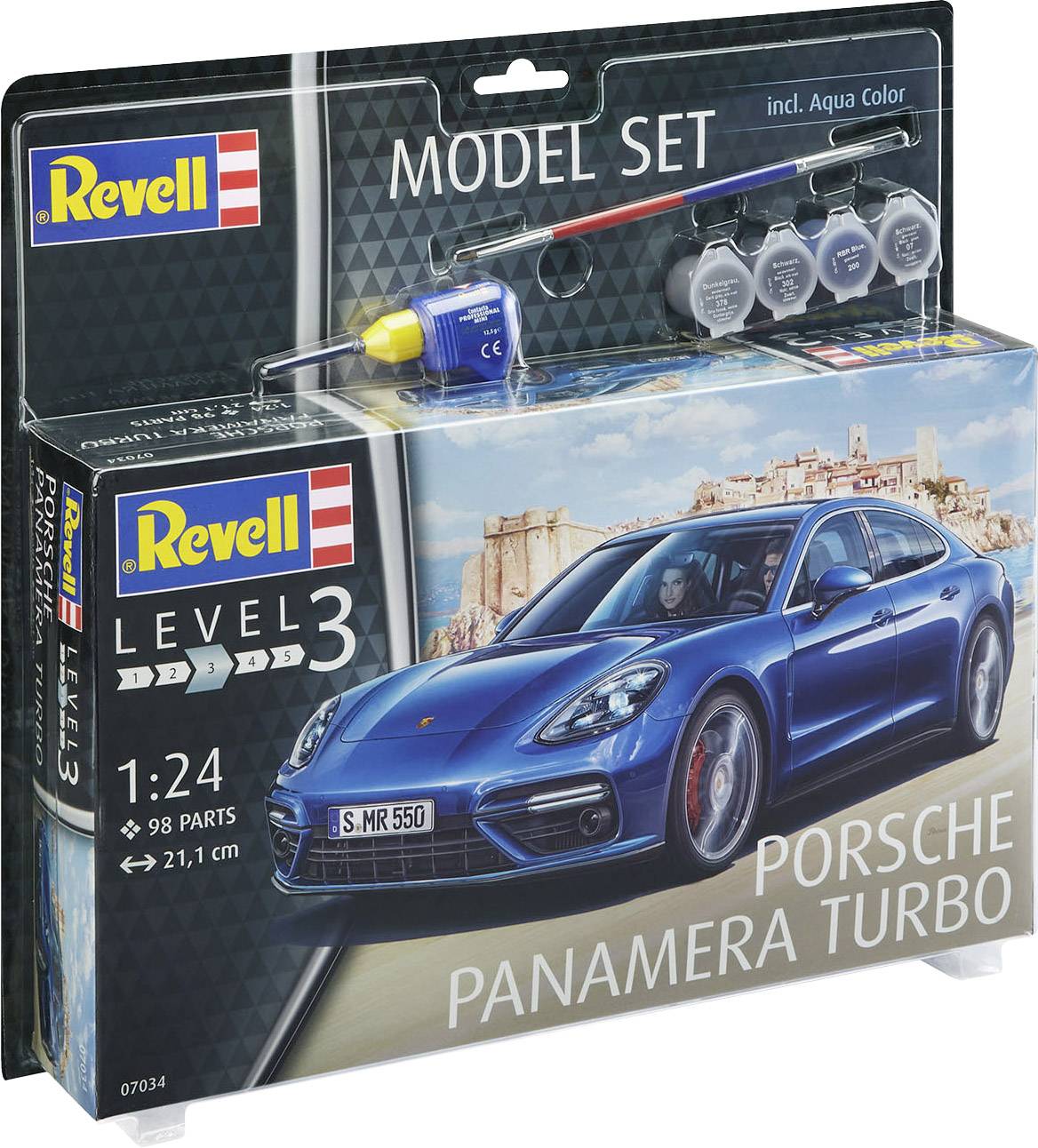 Revell 67034 Porsche Panamera Turbo Automodell Bausatz 1:24