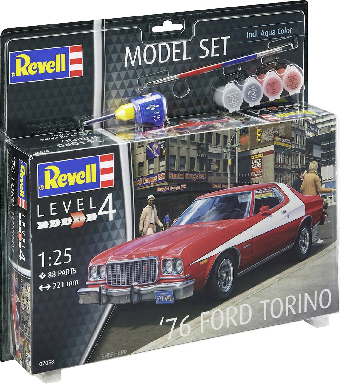 Revell 67038 76 Ford Torino Automodell Bausatz 1:25