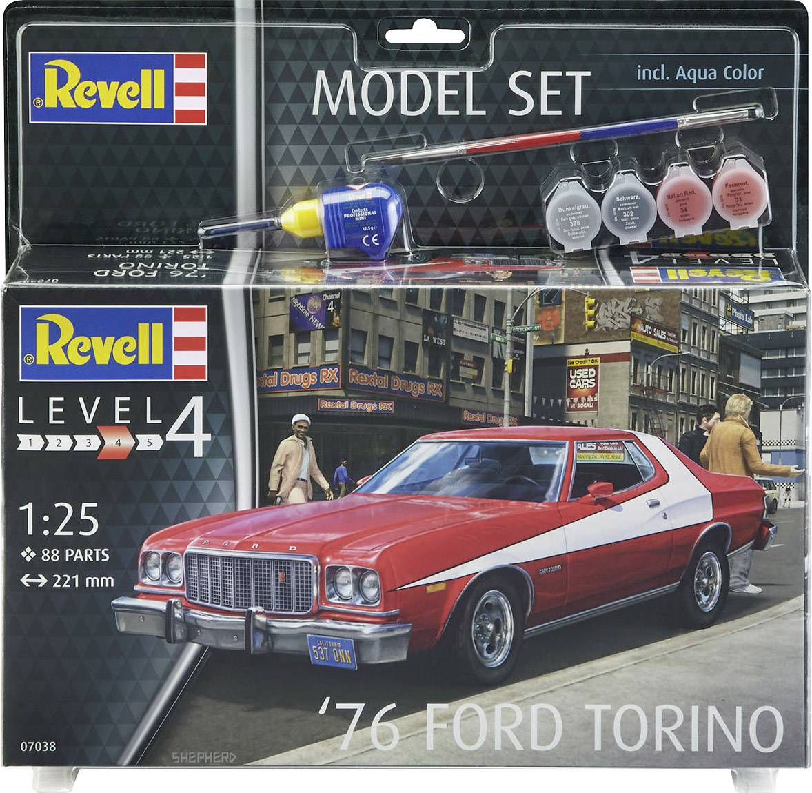 Revell 67038 76 Ford Torino Automodell Bausatz 1:25